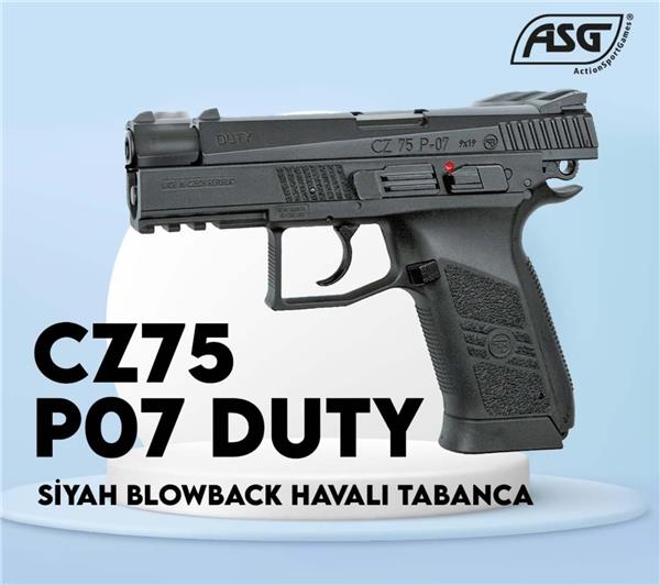 ASG CZ75 P07 DUTY Blowback Havalı Tabanca