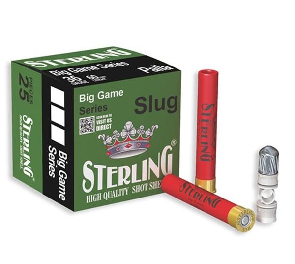 STERLING 36 Cal. Slug Tek Kurşun Av Fişeği